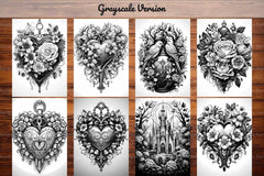 Gothic Valentines Day Coloring Books - CraftNest