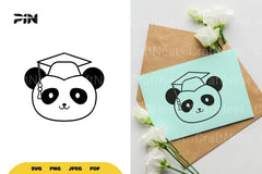 Kawaii Panda Graduate SVG Bundle - CraftNest - Digital Crafting and Art