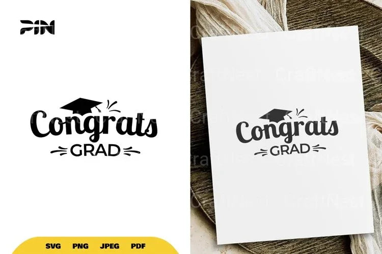 Graduate Congrats Grad SVG Bundle - CraftNest - Digital Crafting and Art