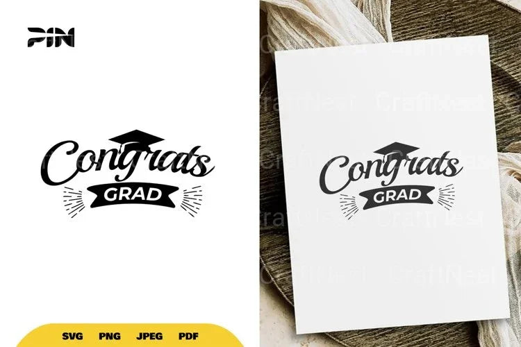Graduate Congrats Grad SVG Bundle - CraftNest - Digital Crafting and Art