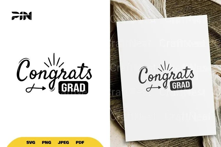 Graduate Congrats Grad SVG Bundle - CraftNest - Digital Crafting and Art