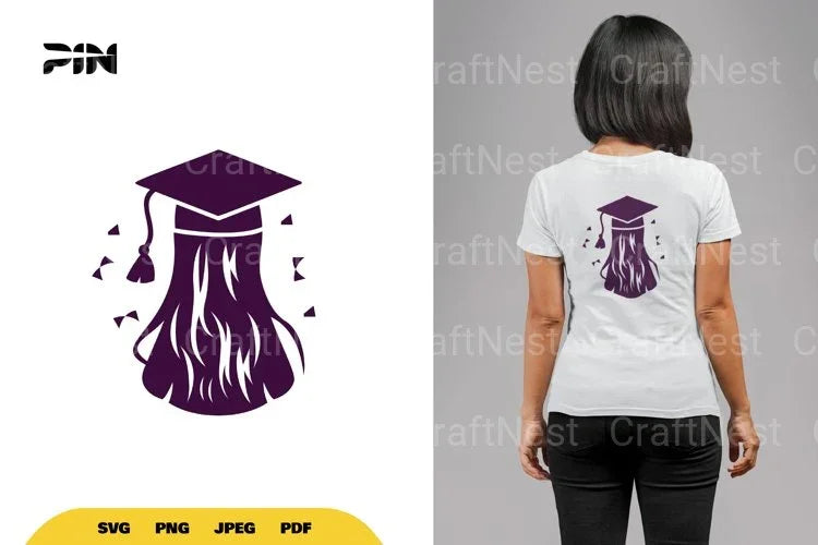 Graduation Girl SVG Bundle - CraftNest - Digital Crafting and Art