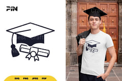 Graduation Hat and Diploma SVG Bundle - CraftNest - Digital Crafting and Art