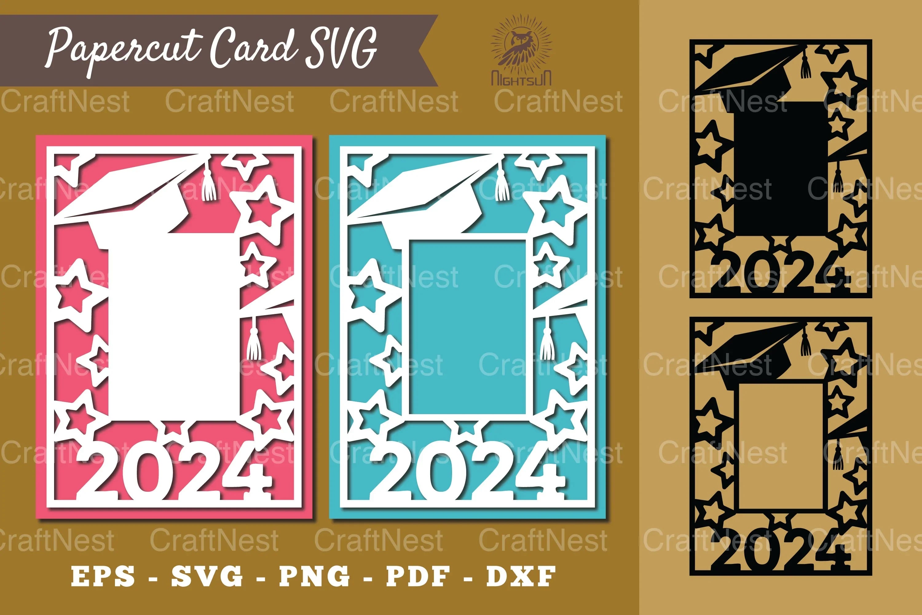 Graduation Papercut Card SVG Bundle - CraftNest - Digital Crafting and Art