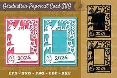 Graduation Papercut Card SVG Bundle - CraftNest - Digital Crafting and Art