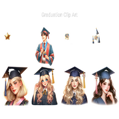 Graduation Clipart - CraftNest - Digital Crafting and Art