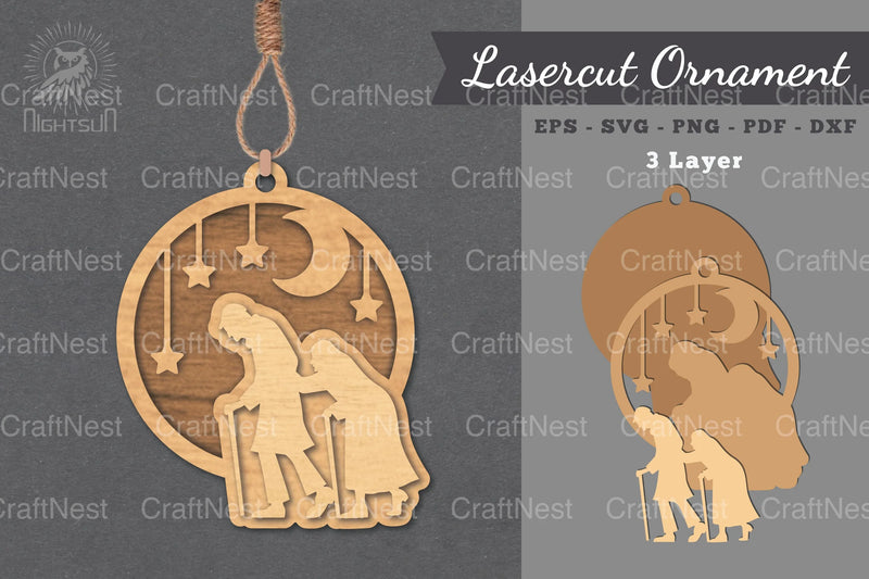 Grandparents Love Laser Cut Ornament Clipart Bundle - CraftNest - Digital Crafting and Art