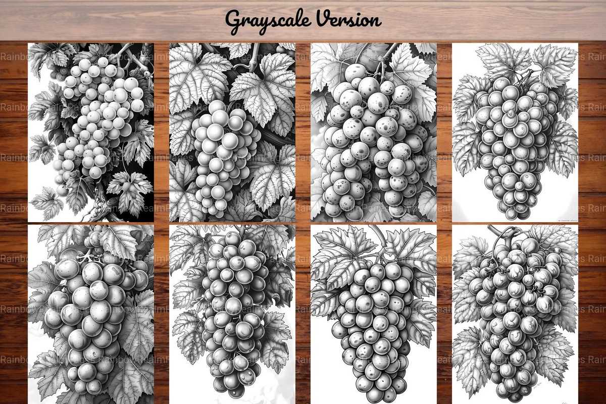 Grape Coloring Books - CraftNest - Digital Crafting and Art