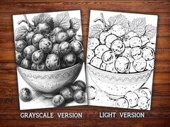 Grape Coloring Books - CraftNest - Digital Crafting and Art