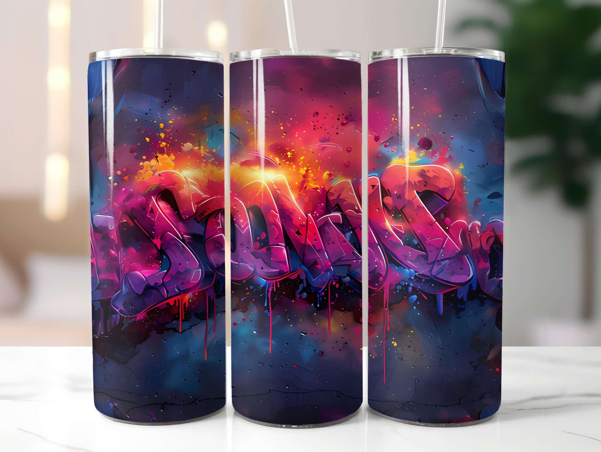 Graphic Graffiti Summer 1 Tumbler Wrap - CraftNest - Digital Crafting and Art