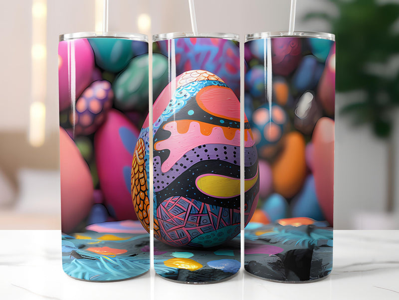 Graphic Graffiti Easter 3 Tumbler Wrap - CraftNest