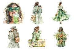 Green Spring Travel Clipart Bundle - CraftNest - Digital Crafting and Art