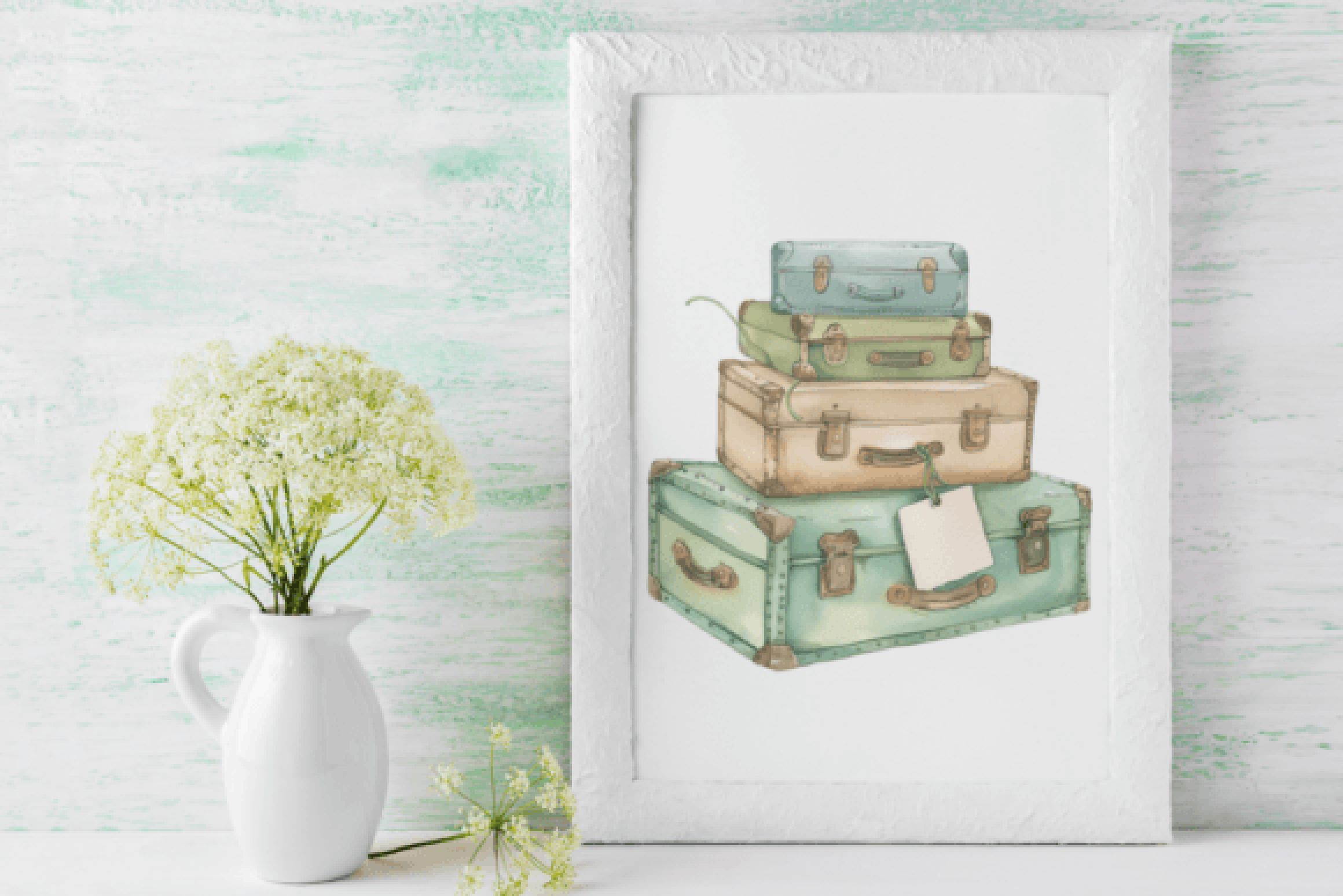 Green Trunk Clipart Bundle