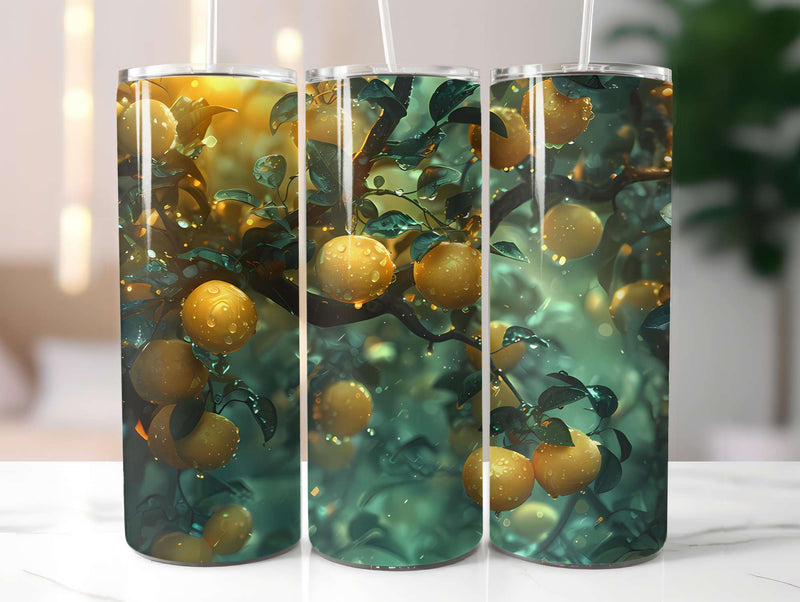 Green Orchard 3 Tumbler Wrap - CraftNest - Digital Crafting and Art