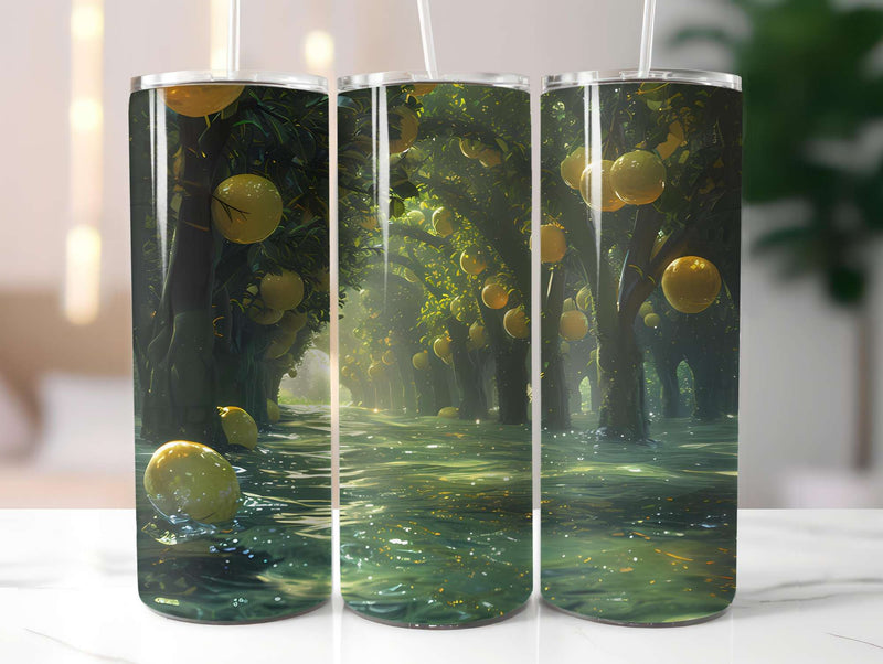 Green Orchard 3 Tumbler Wrap - CraftNest - Digital Crafting and Art