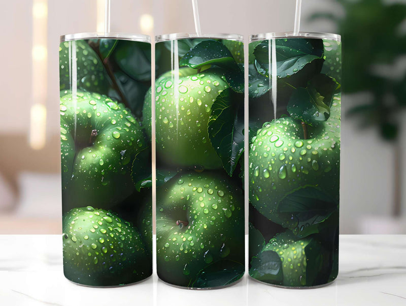 Green Orchard 3 Tumbler Wrap - CraftNest - Digital Crafting and Art