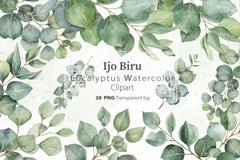 Greenery Bouquets Eucalyptus Clipart Bundle - CraftNest - Digital Crafting and Art