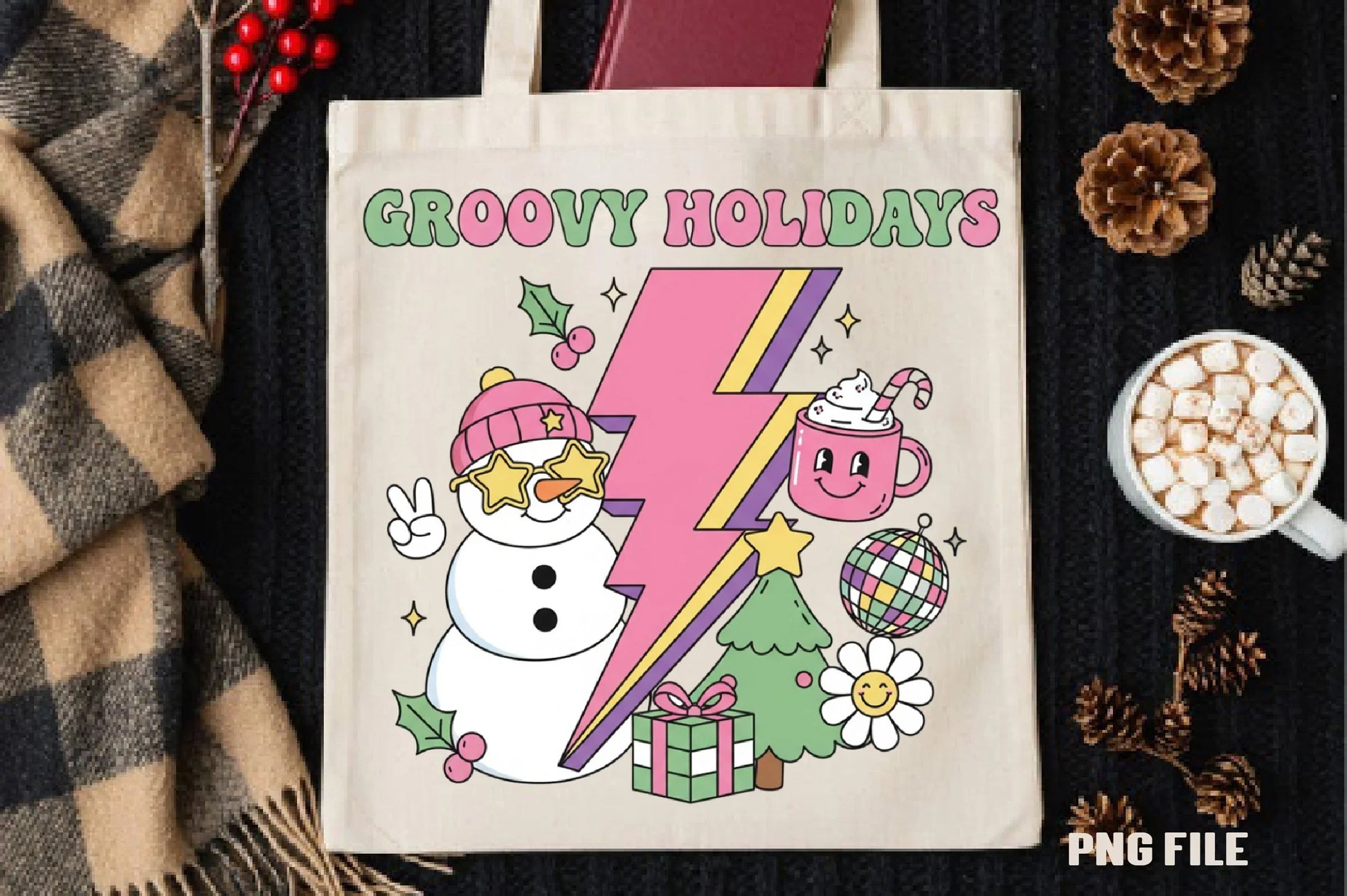 Groovy Holidays Clipart Bundle - CraftNest - Digital Crafting and Art