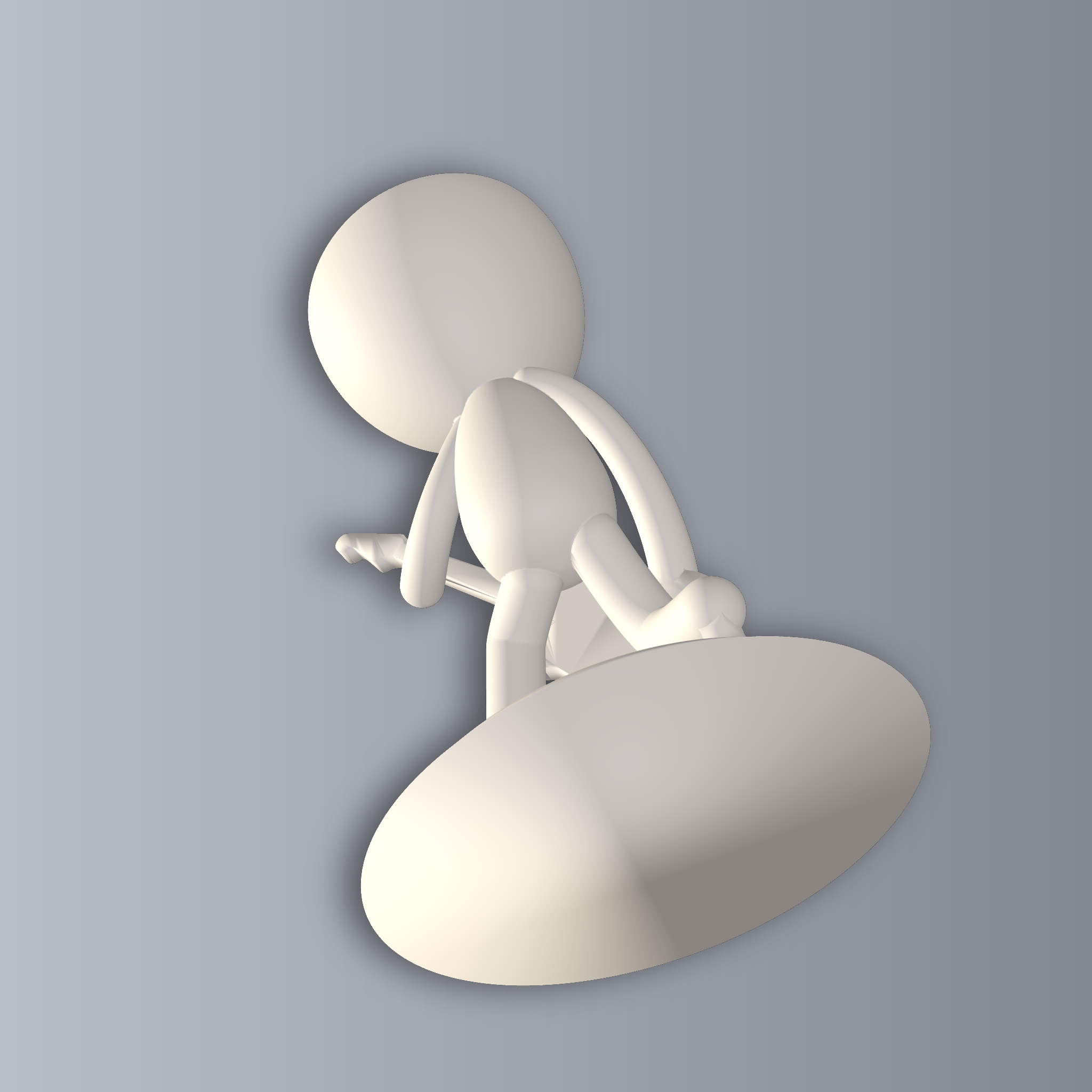 Guitar Player Vase 3D Print STL File