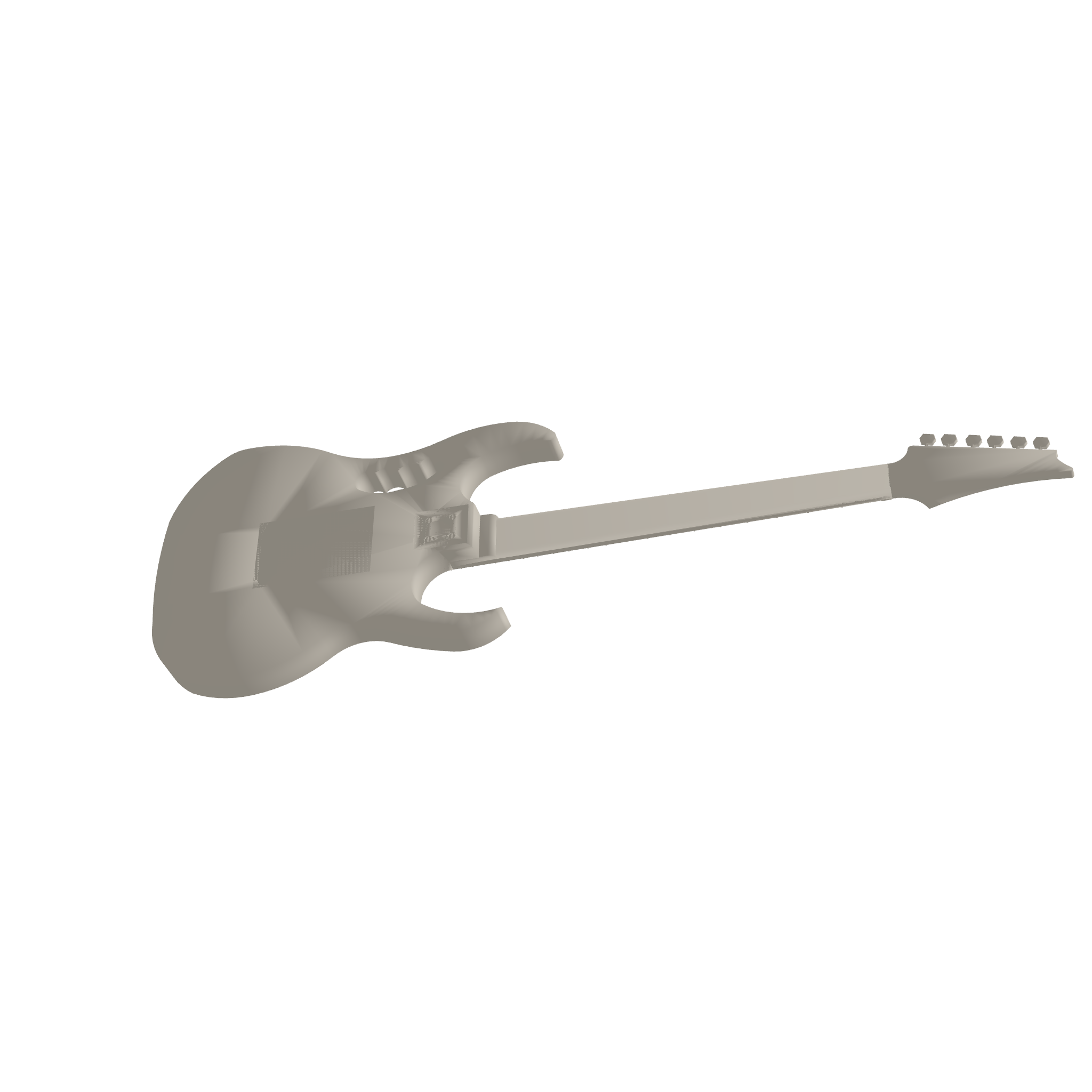 Guitar 3D Print STL File