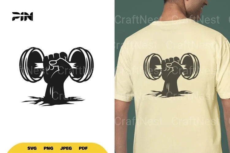 Gym Workout Dumbbell SVG Bundle - CraftNest - Digital Crafting and Art
