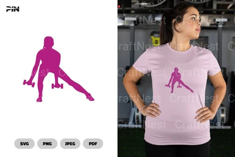 Gym Girl Fitness SVG Bundle - CraftNest - Digital Crafting and Art