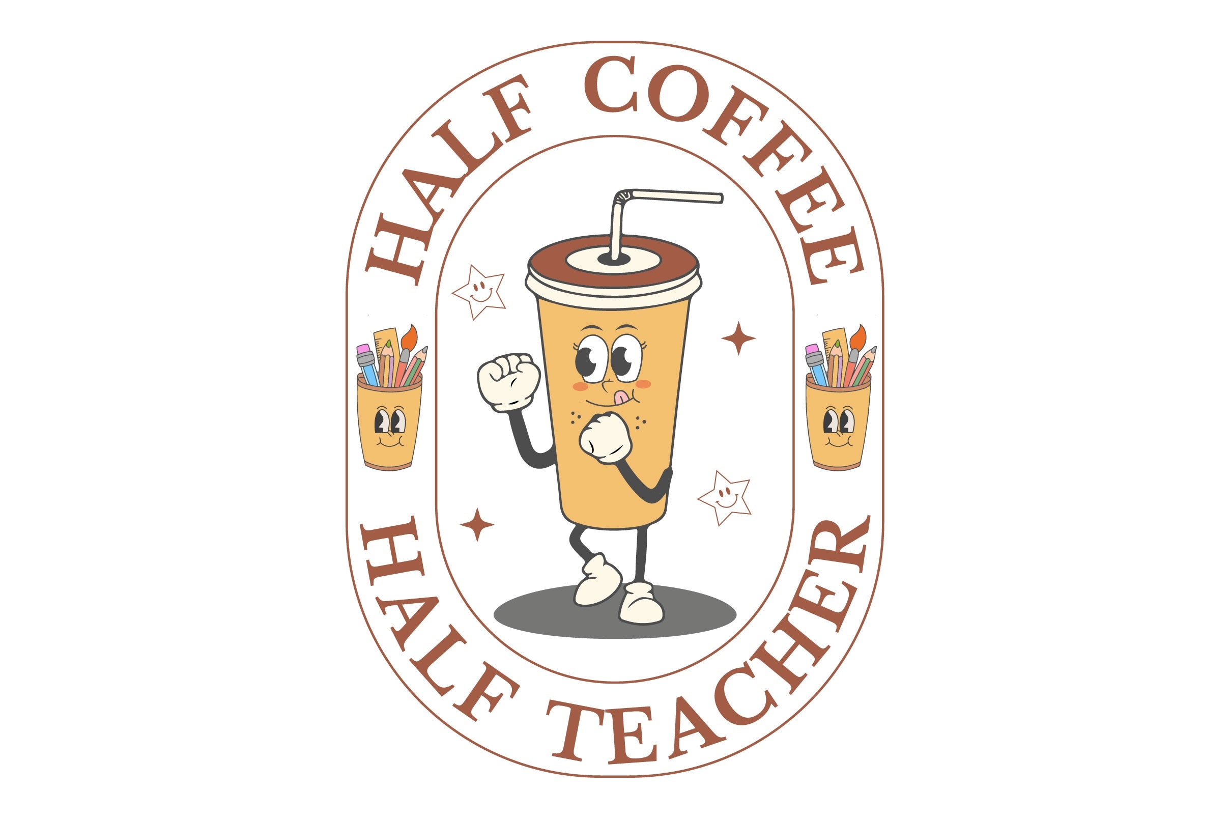 Half Coffee Half Teacher SVG Bundle - CraftNest - Digital Crafting and Art
