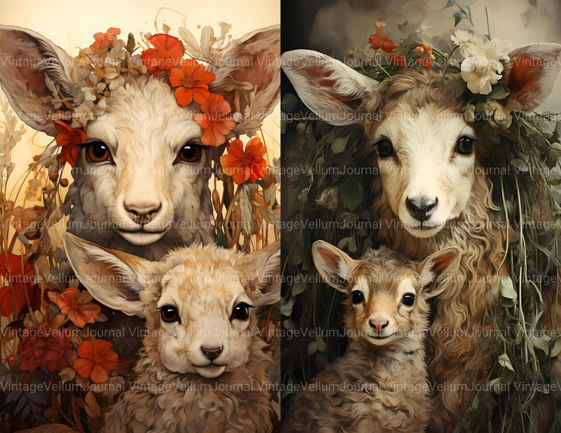 Lamb Junk Journal Pages - CraftNest