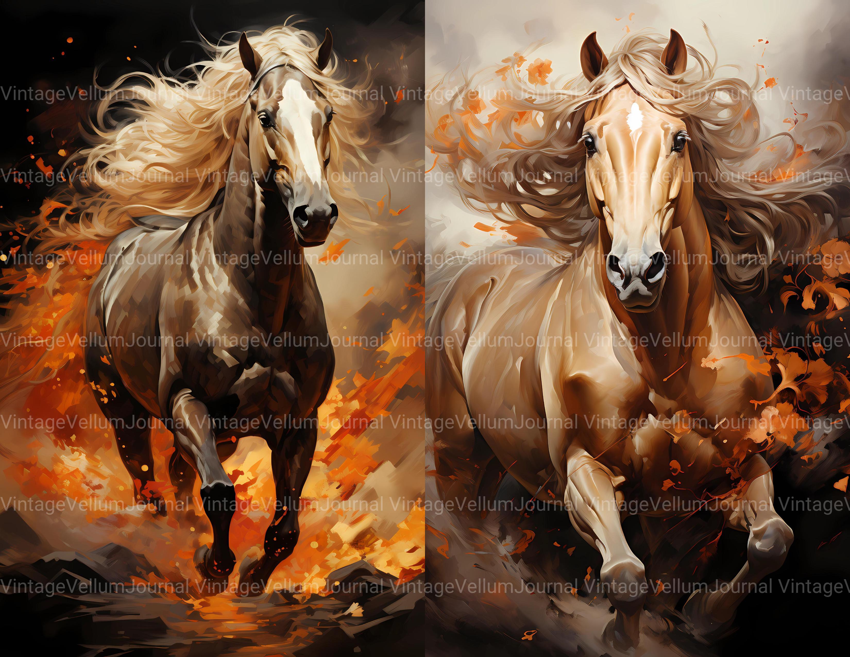 Fire Horse Junk Journal Pages - CraftNest