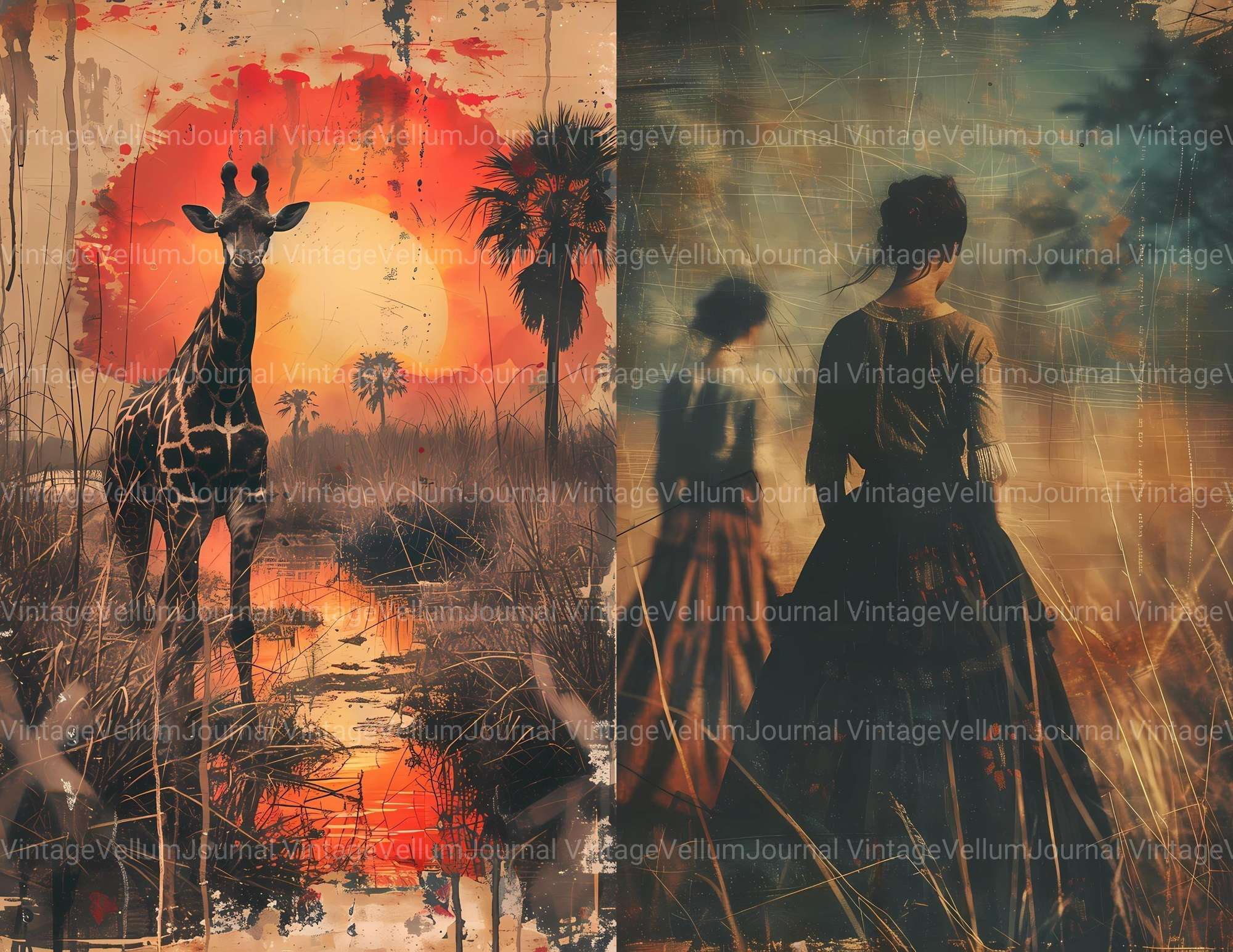 Safari Summer Junk Journal Pages - CraftNest - Digital Crafting and Art