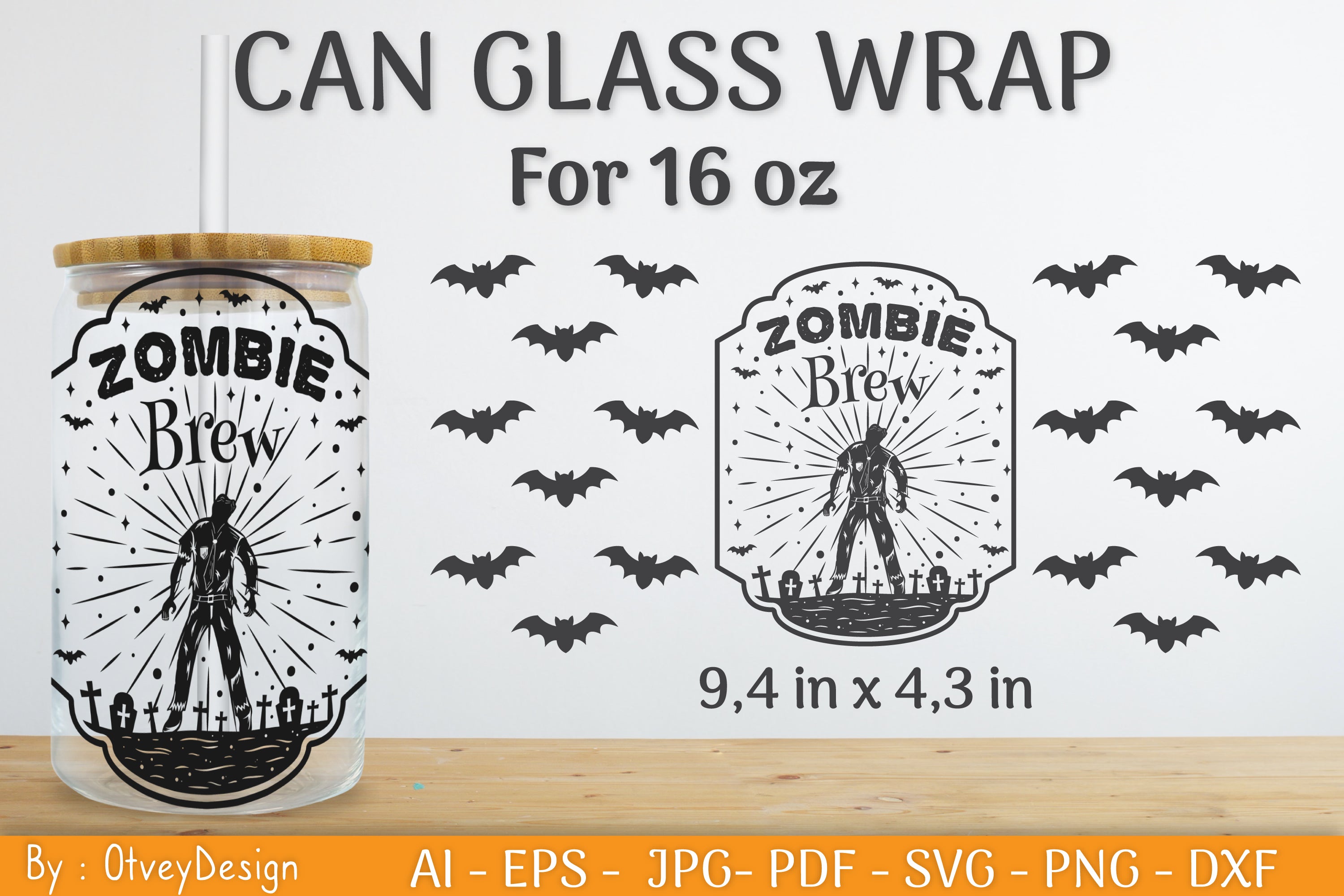 Halloween Beer Can Glass SVG Bundle