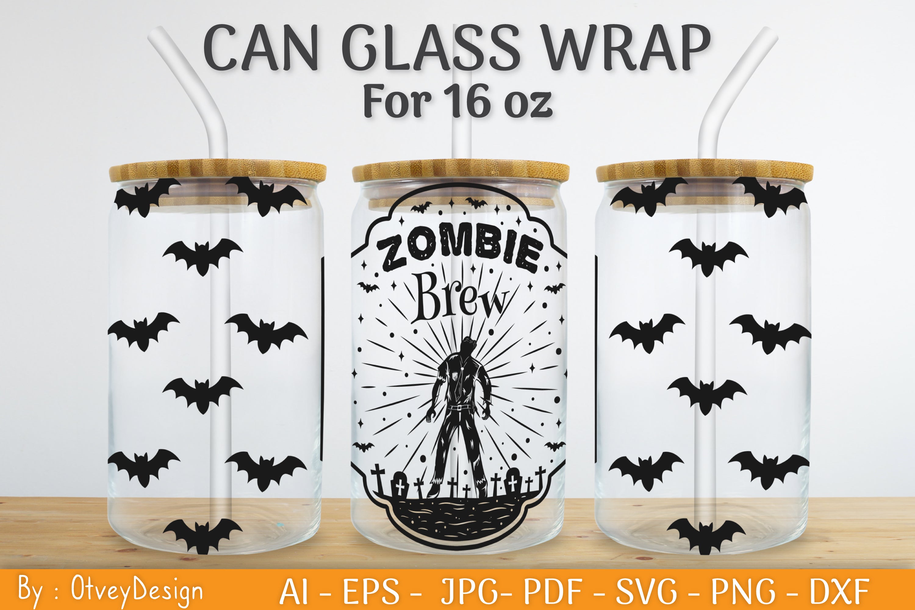 Halloween Beer Can Glass SVG Bundle