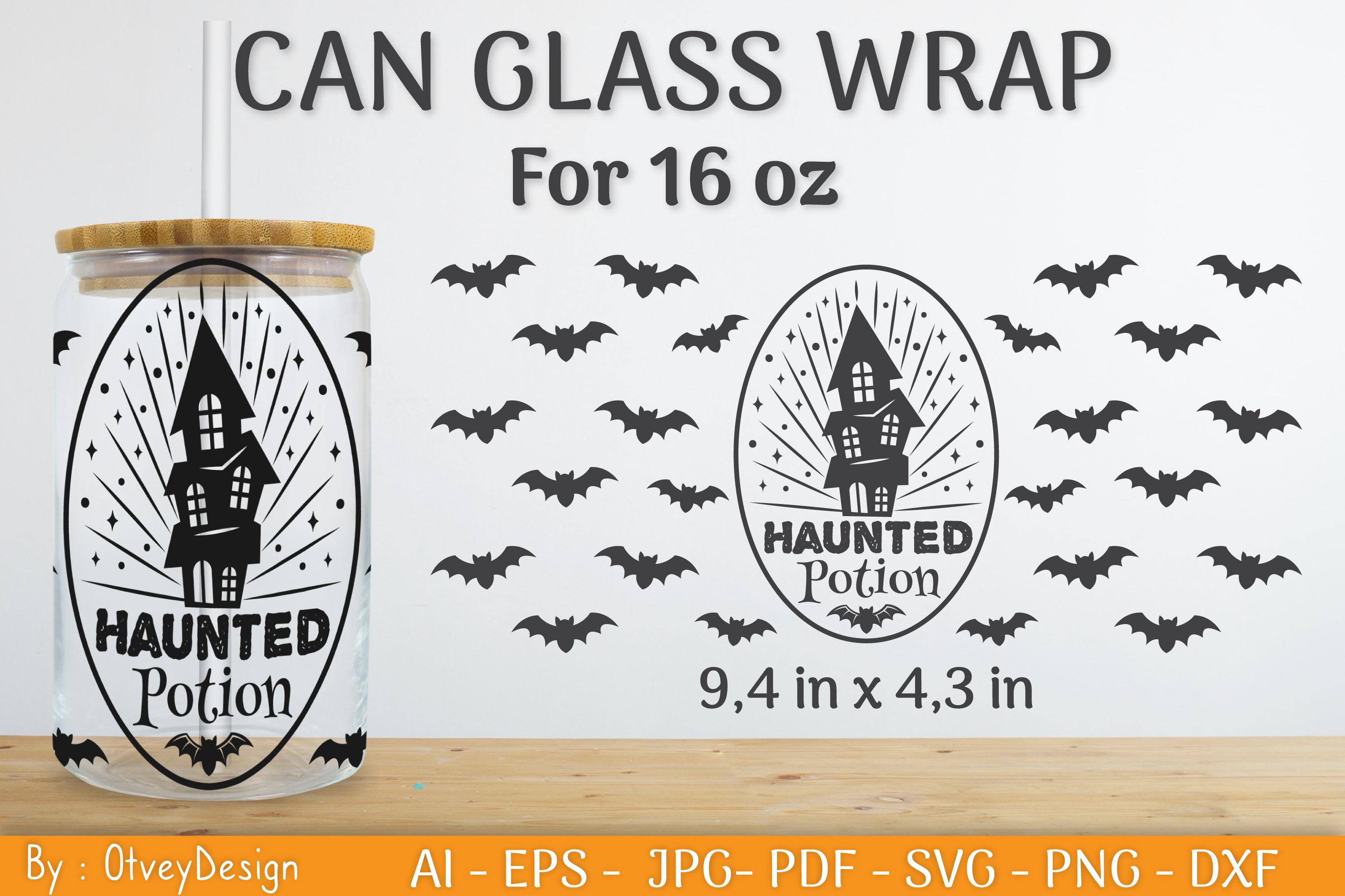 Halloween Beer Can Glass SVG Bundle