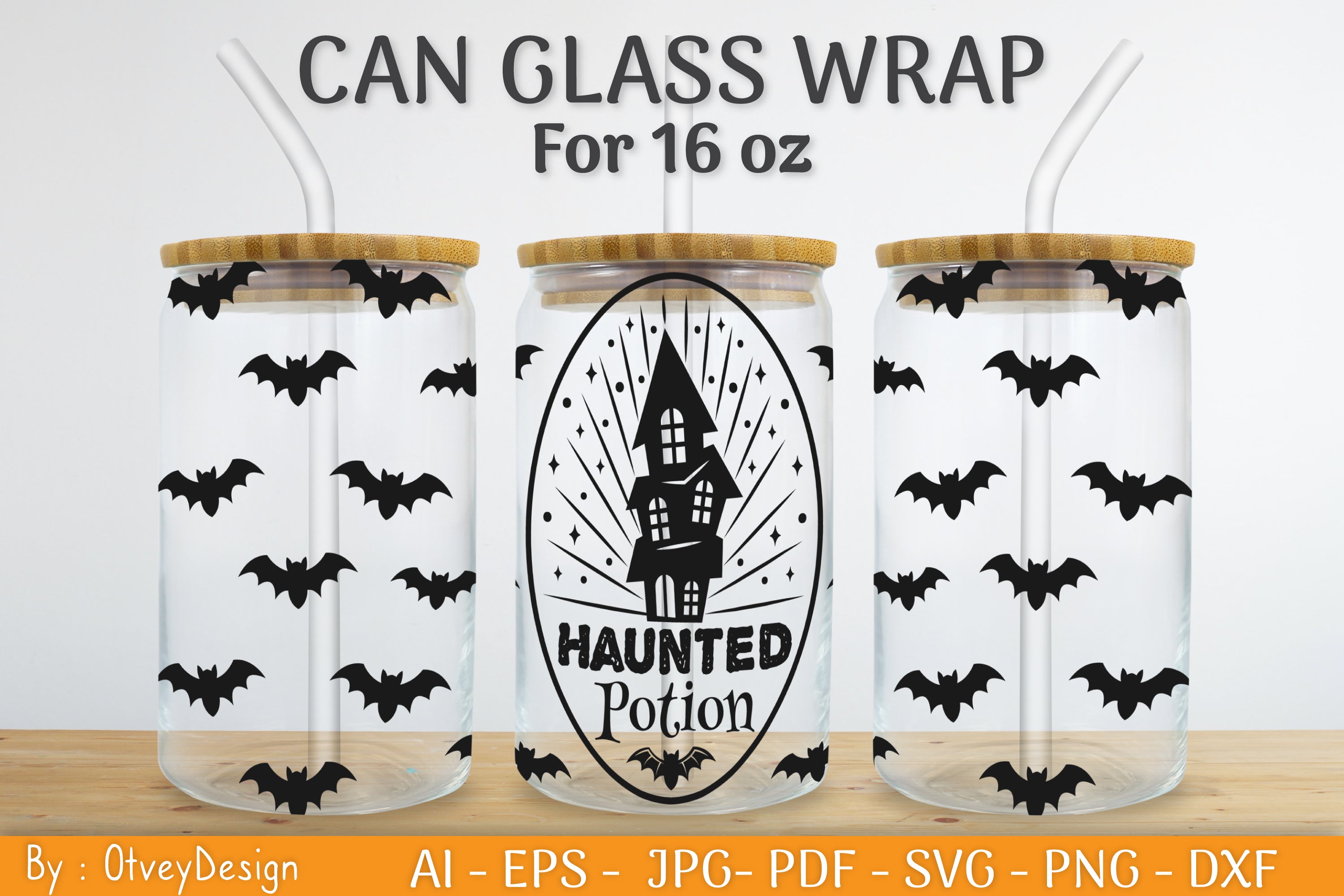 Halloween Beer Can Glass SVG Bundle