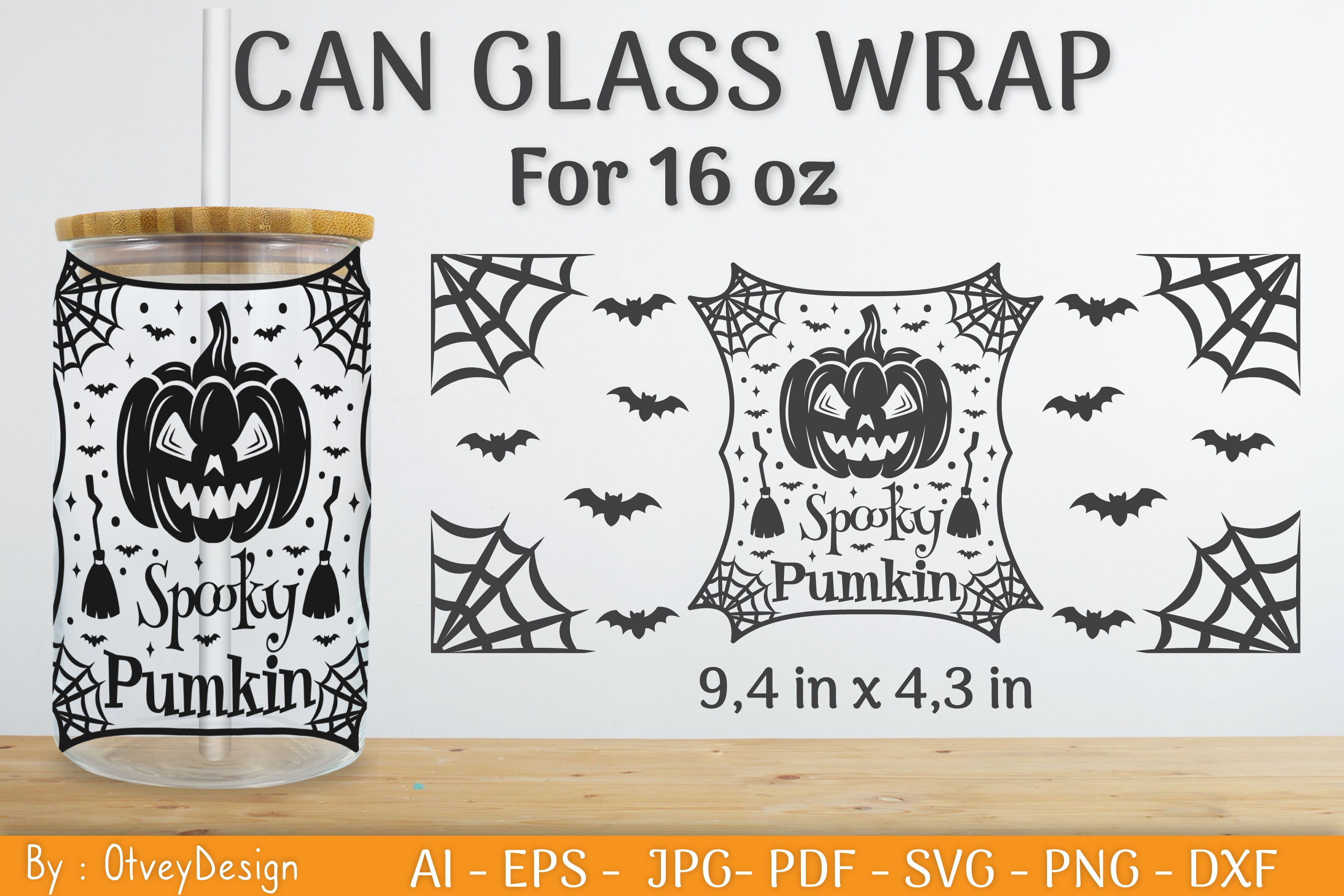 Halloween Beer Can Glass SVG Bundle