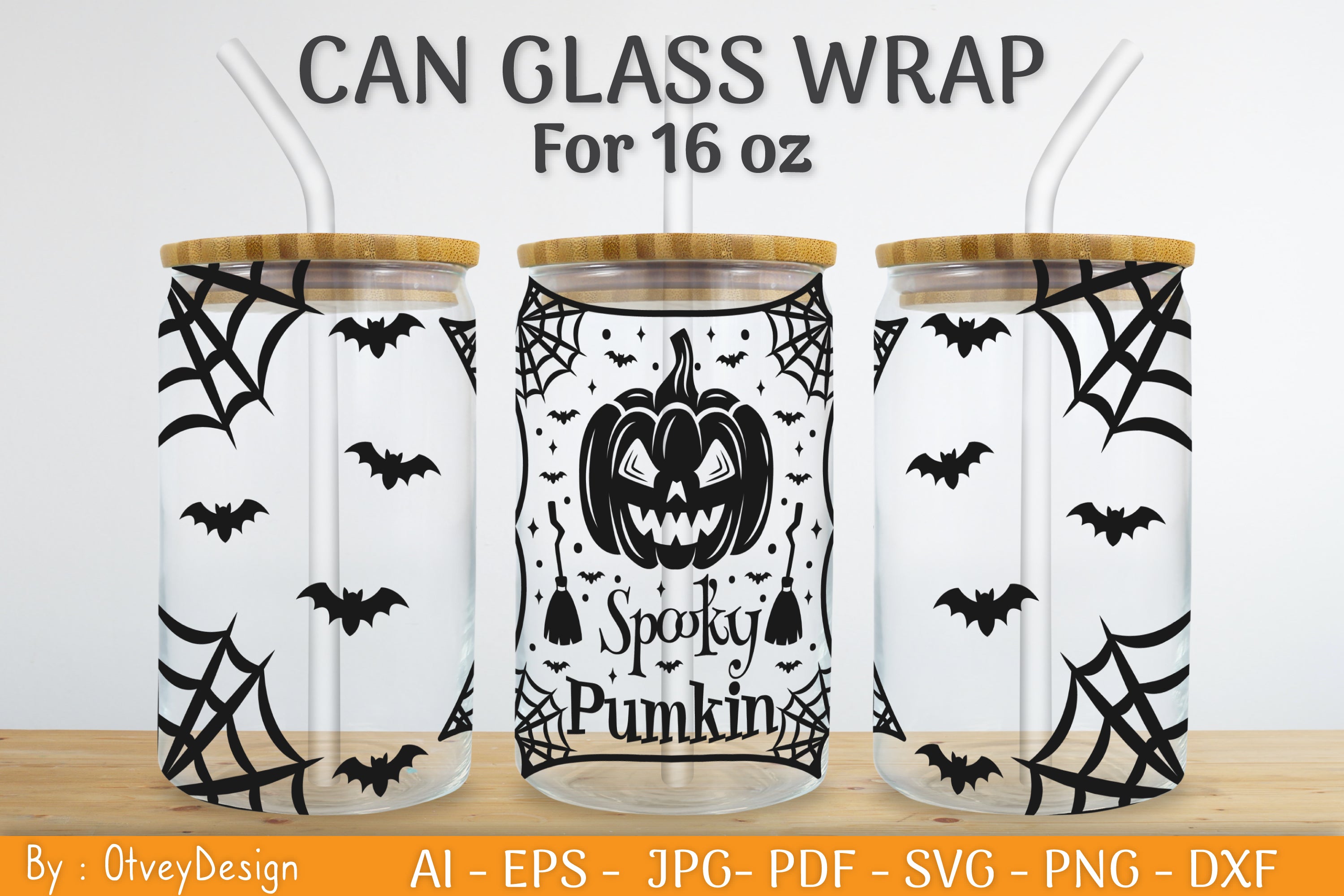 Halloween Beer Can Glass SVG Bundle