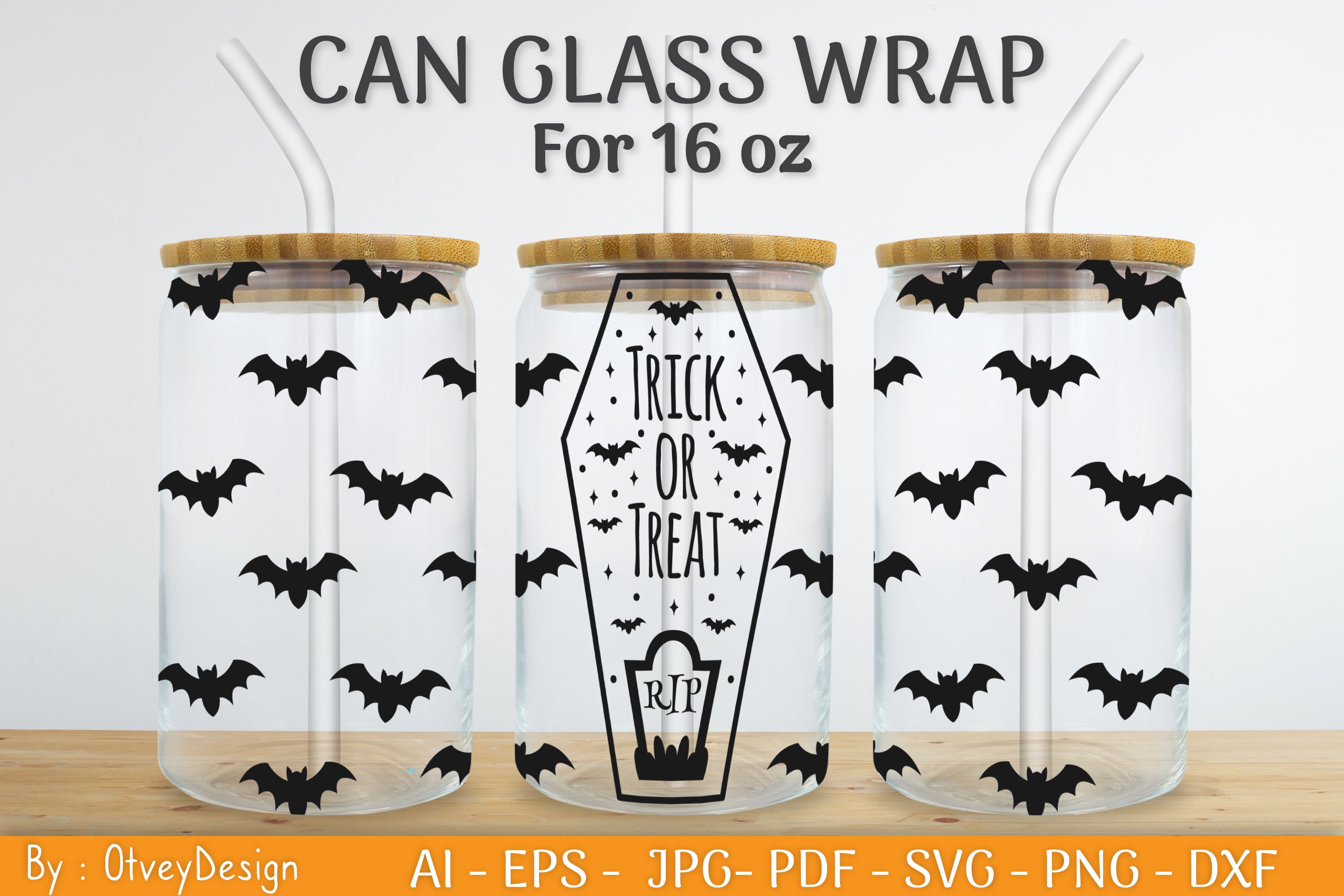 Halloween Beer Can Glass SVG Bundle
