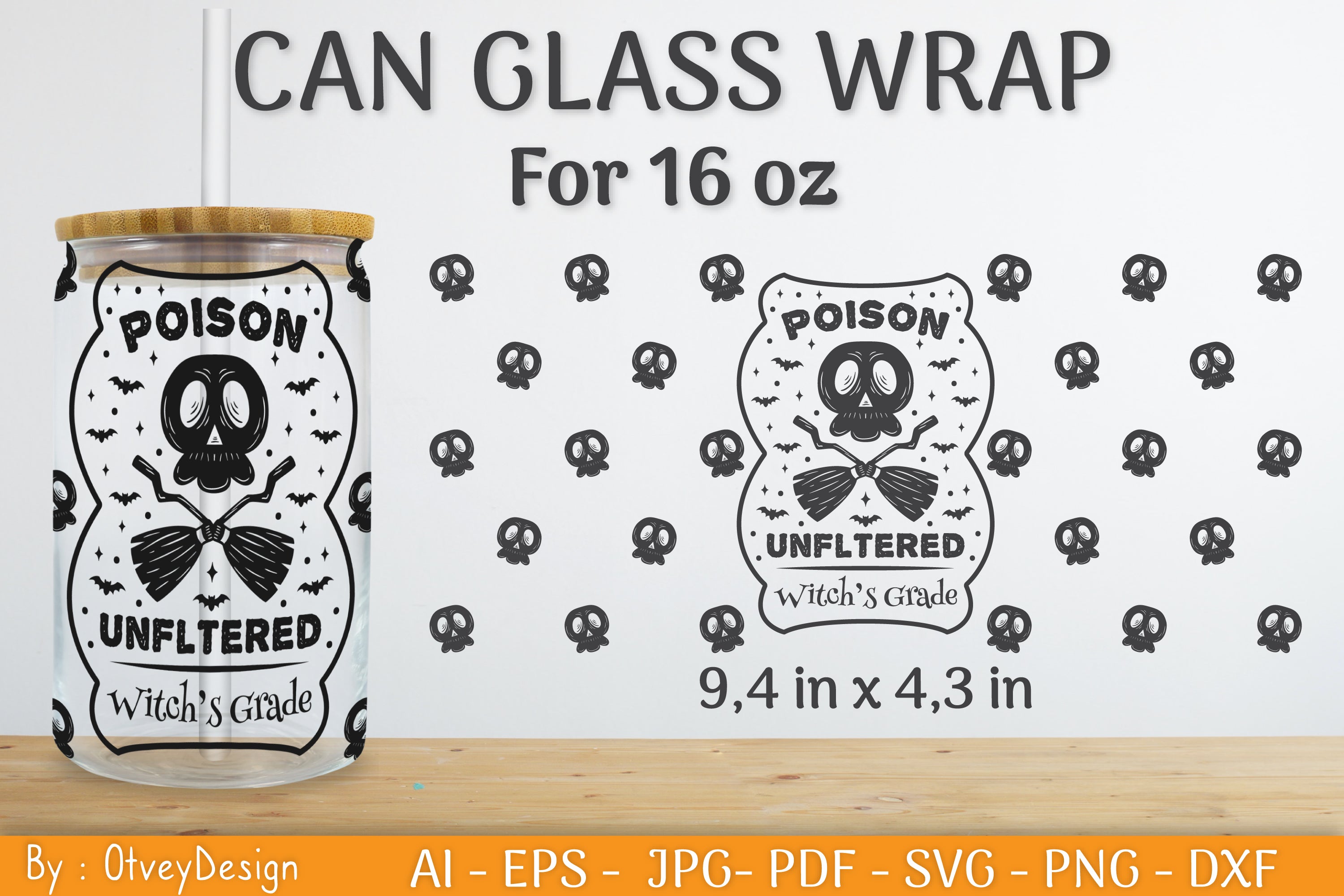 Halloween Beer Can Glass SVG Bundle