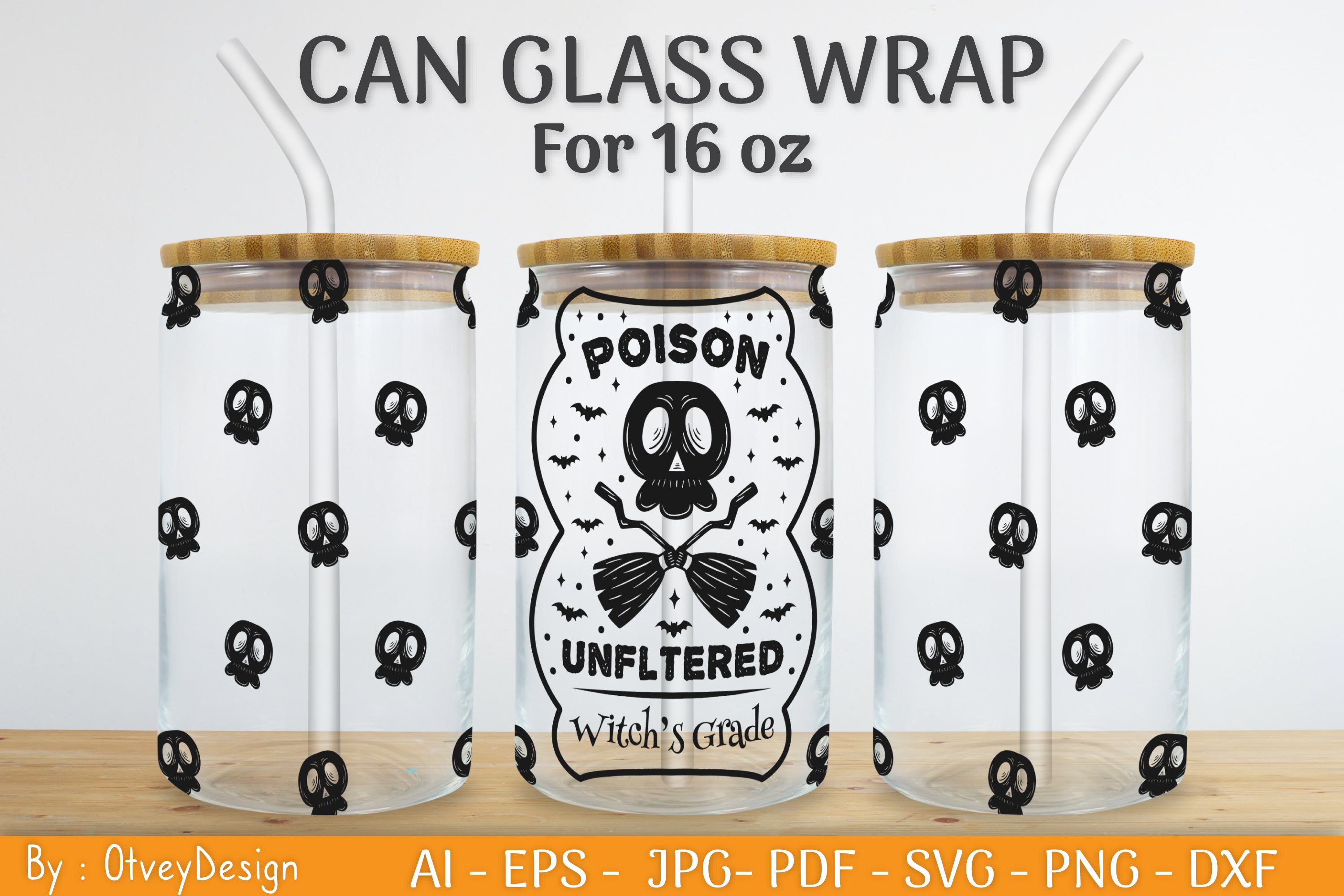 Halloween Beer Can Glass SVG Bundle