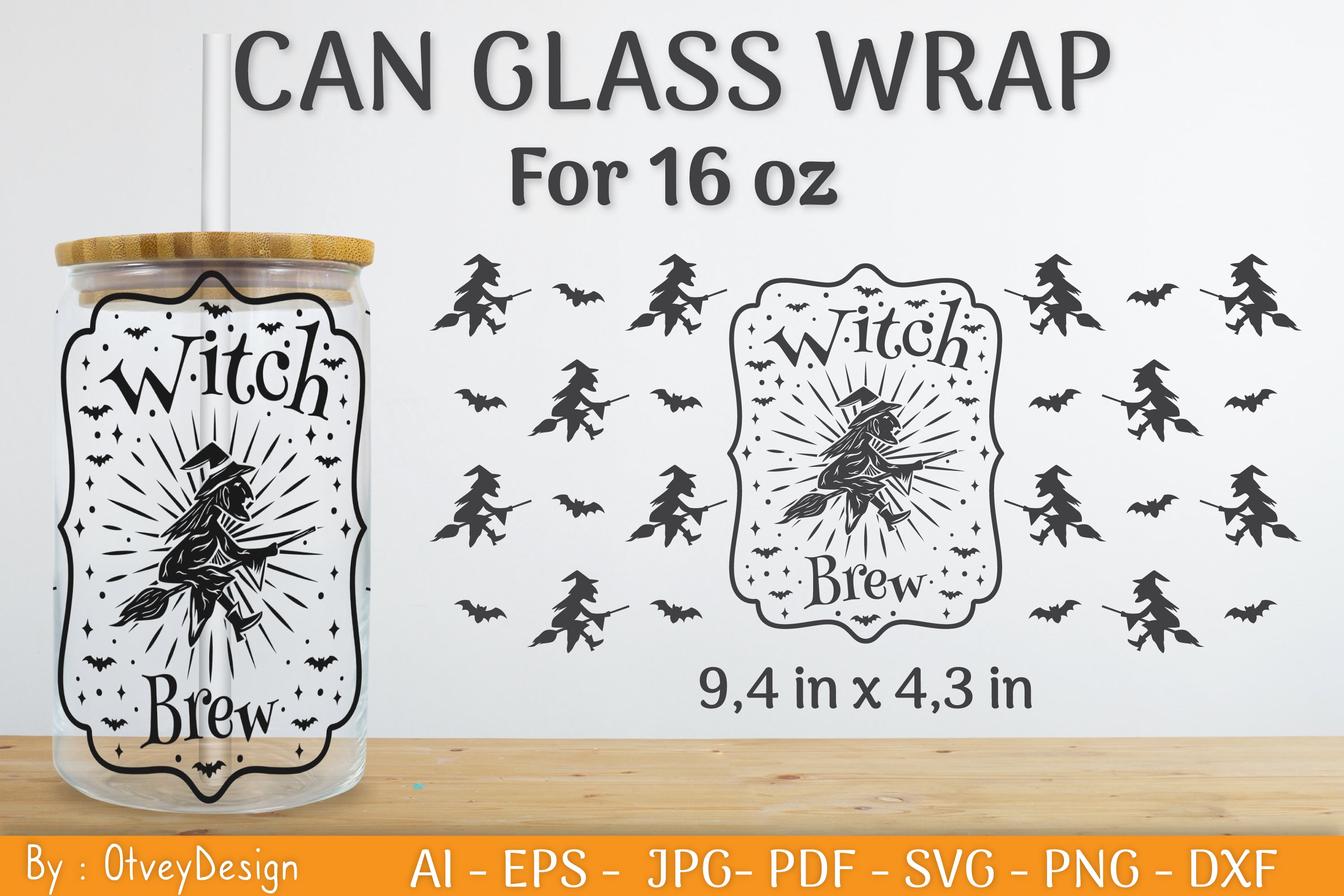 Halloween Beer Can Glass SVG Bundle