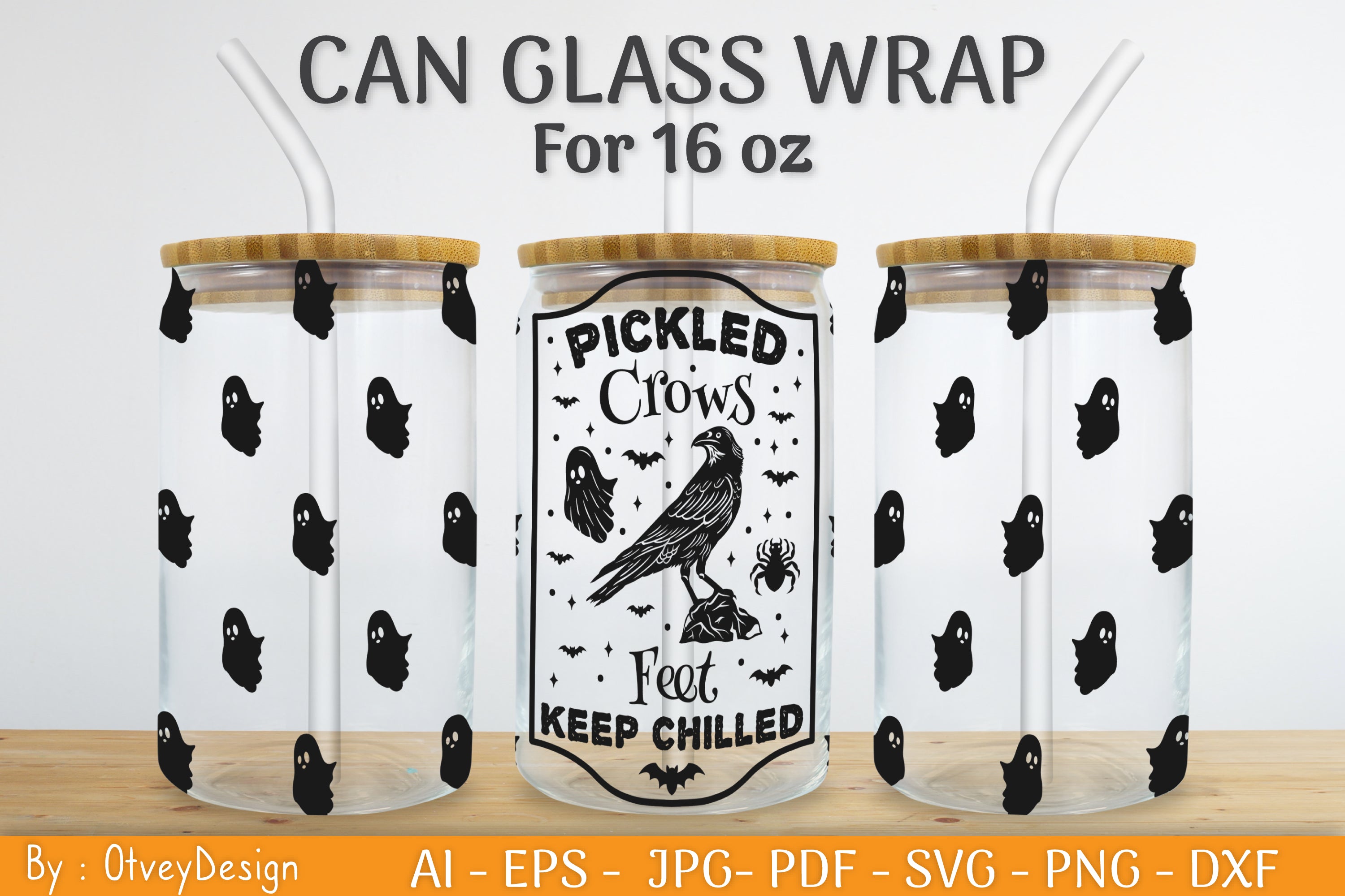 Halloween Beer Can Glass SVG Bundle