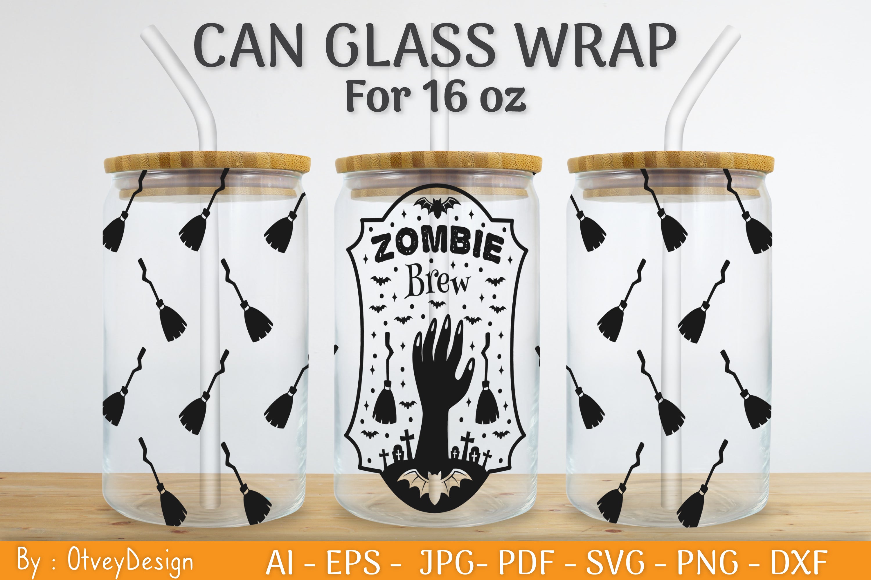 Halloween Beer Can Glass SVG Bundle