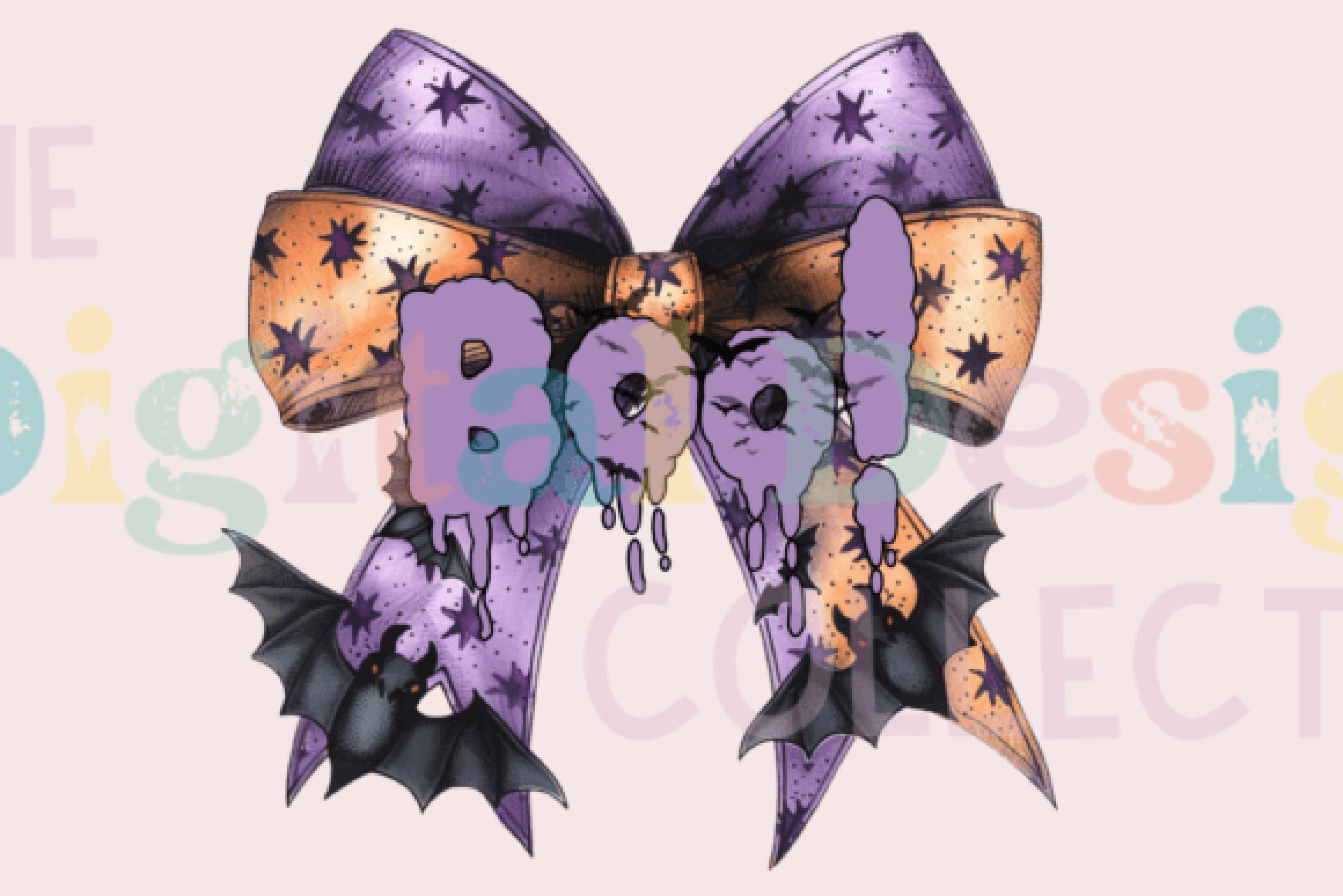 Coquette Bow Spooky Season Clipart Bundle