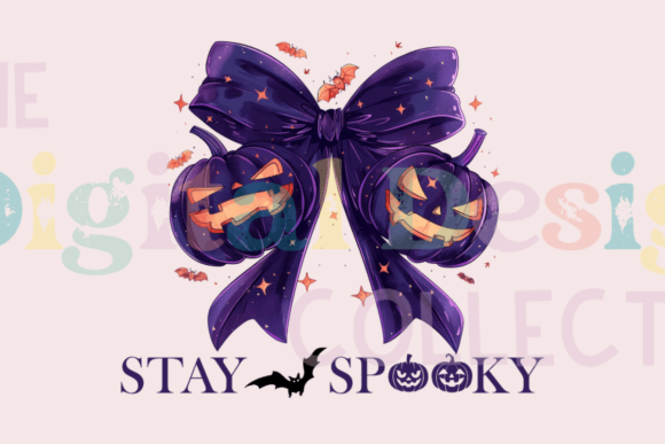Coquette Bow Spooky Season Clipart Bundle