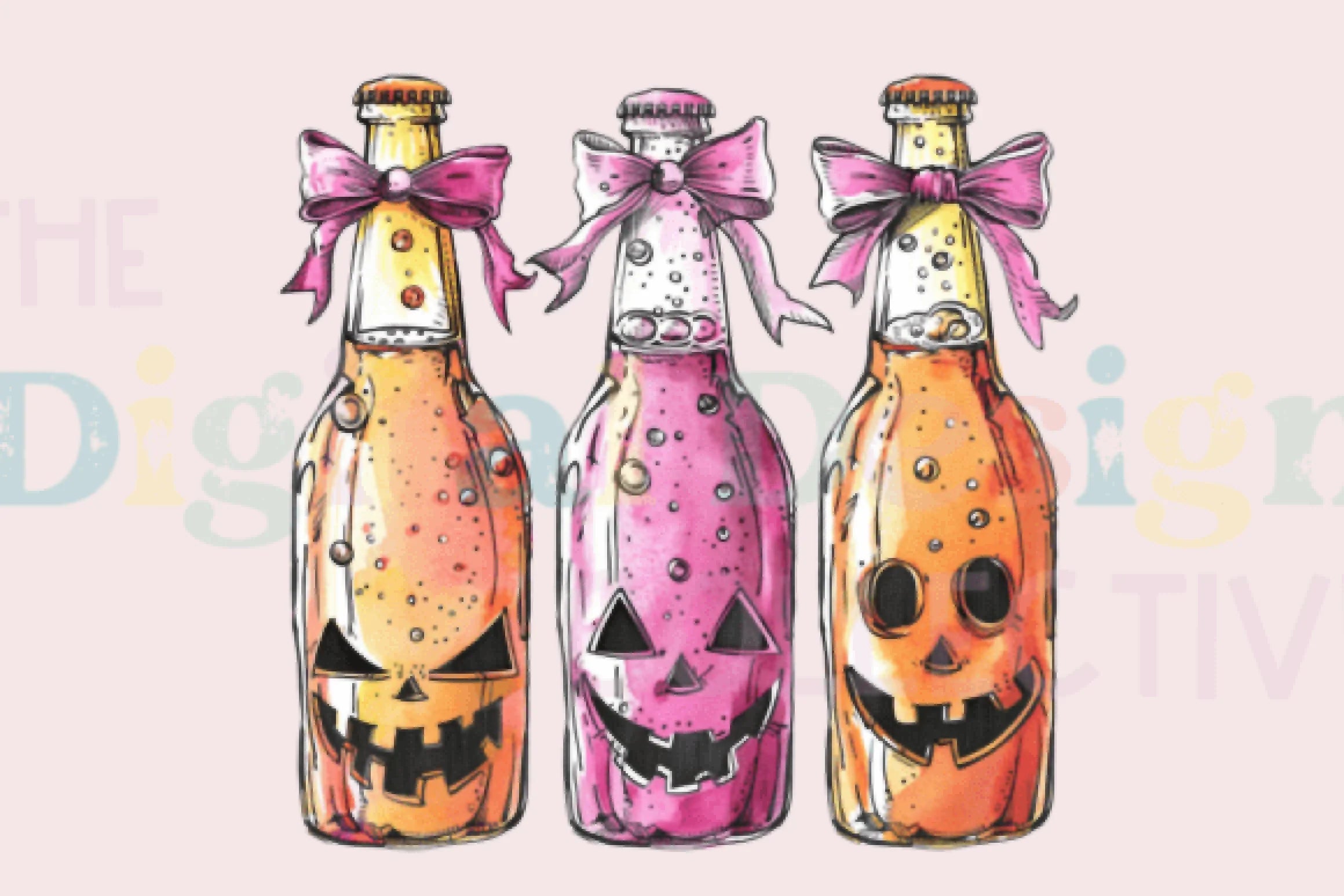 Halloween Coquette Beer Design Clipart Bundle - CraftNest - Digital Crafting and Art