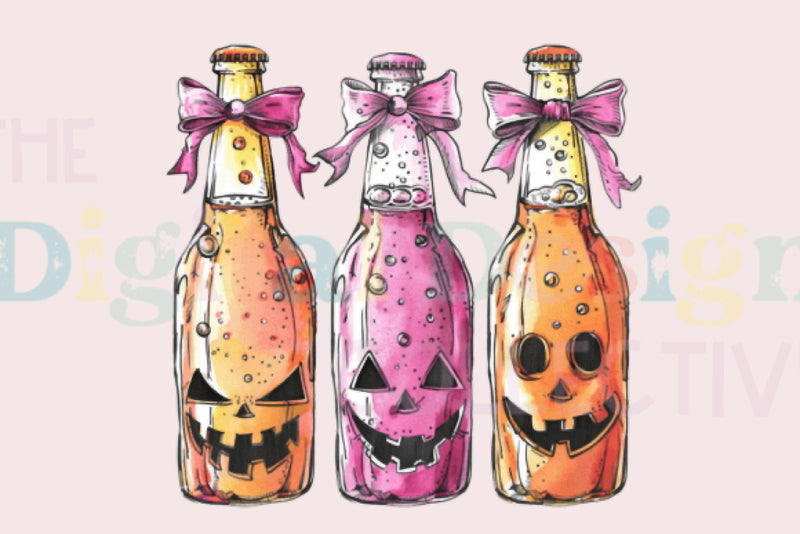 Halloween Coquette Beer Design Clipart Bundle - CraftNest - Digital Crafting and Art