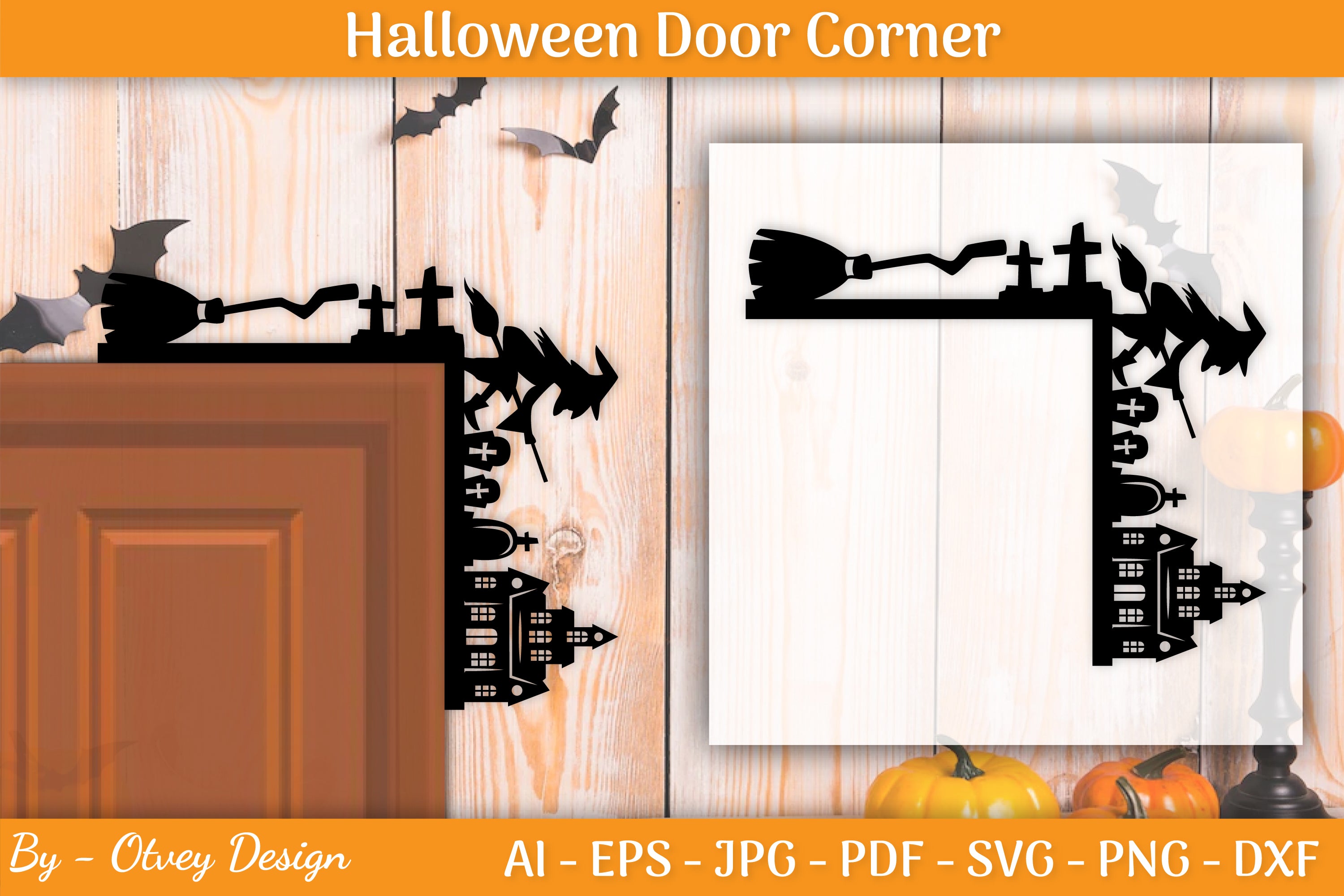 Halloween Door Corner SVG Bundle