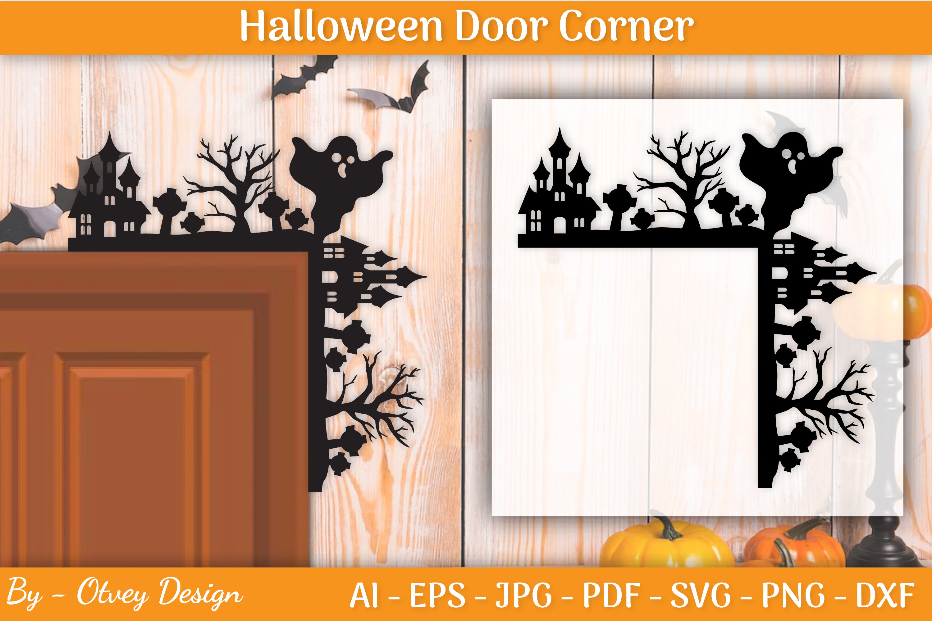 Halloween Door Corner SVG Bundle
