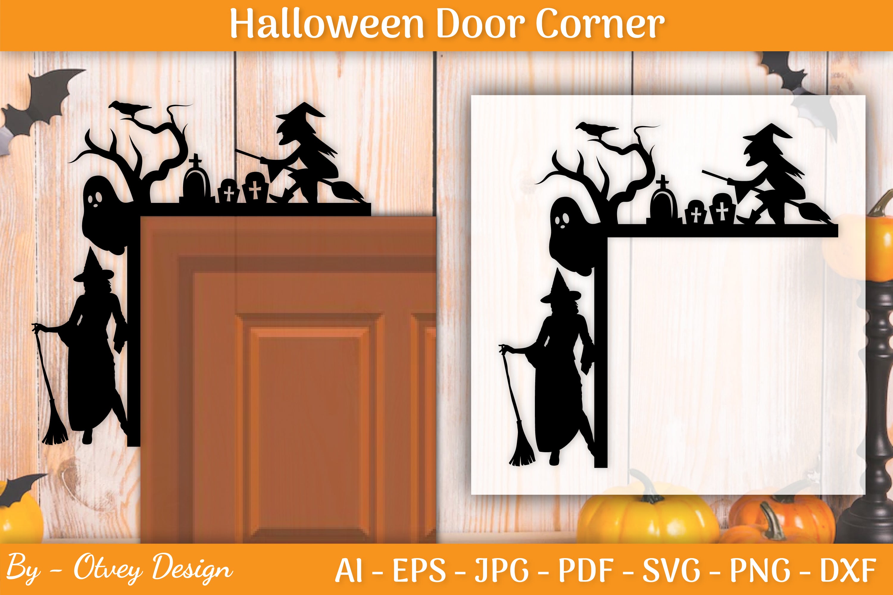 Halloween Door Corner SVG Bundle