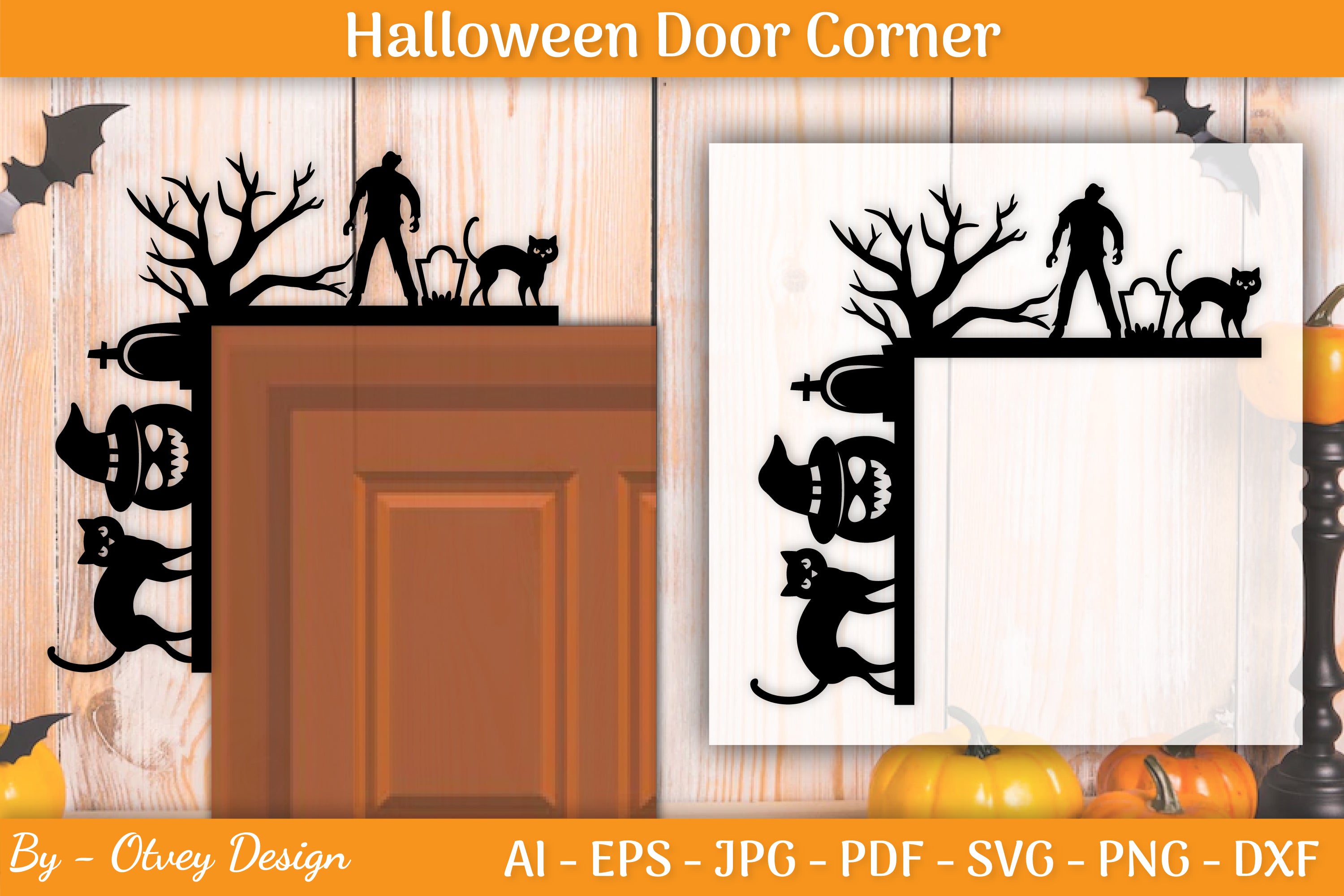 Halloween Door Corner SVG Bundle